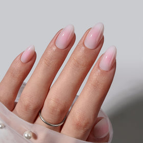 BTArtbox Press On Nails Love Letter Ombre Pink side view
