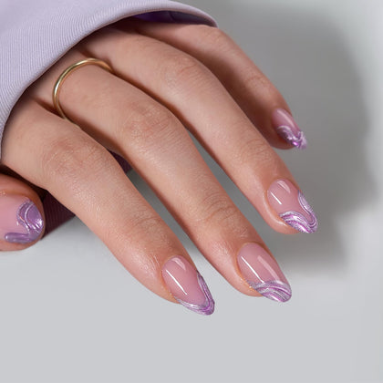 BTArtbox Press On Nails Mermaid Tail front view