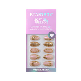 BTArtbox Press On Nails Metalhead with alcohol pads and nail file