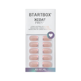 BTArtbox Press On Nails Muted Glitz lifestyle shot on hands
