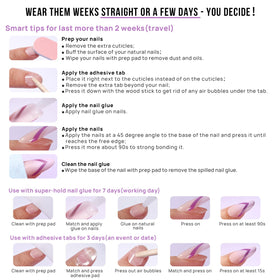 BTArtbox Press On Nails Nuts Glazed in various sizes