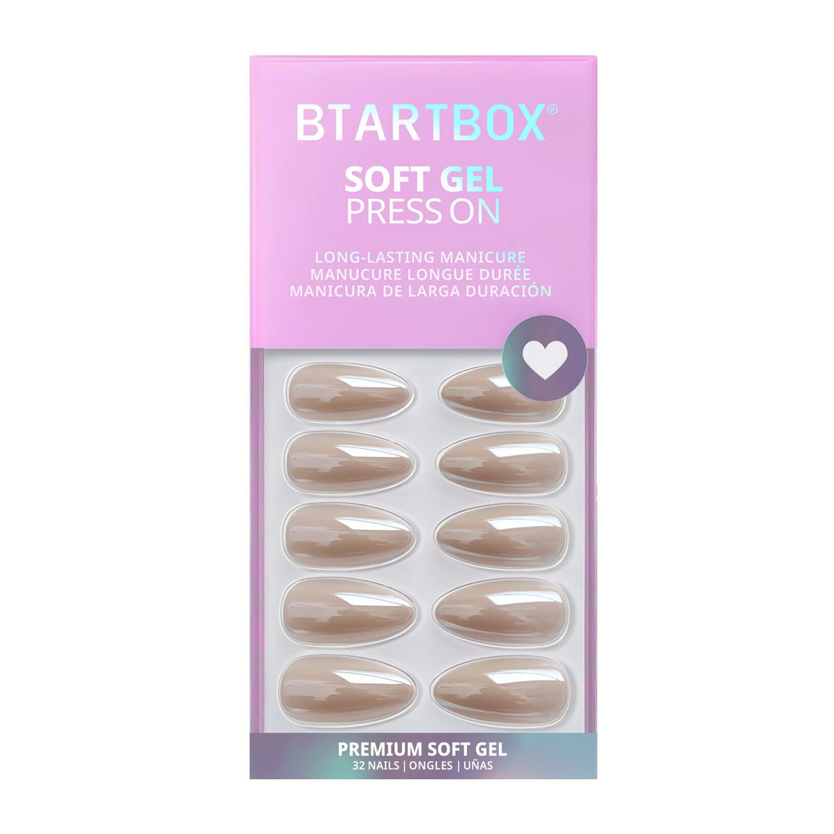 BTArtbox Press On Nails Nuts Glazed packaging