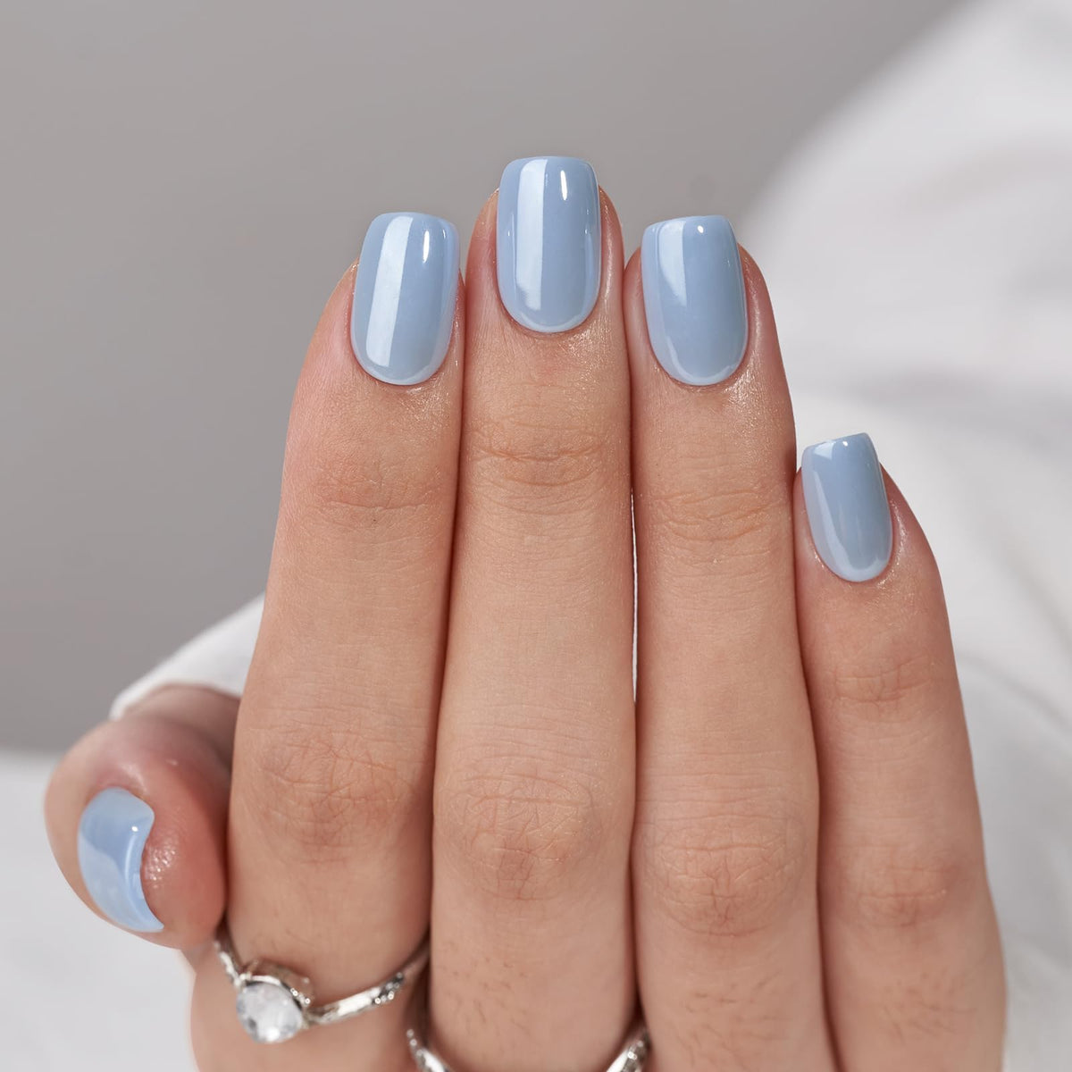 BTArtbox Press On Nails Ocean Glazed Blue Chrome packaging