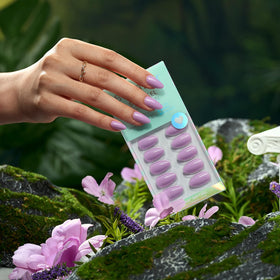 BTArtbox Press On Nails Orchid Dew packaging with included accessories
