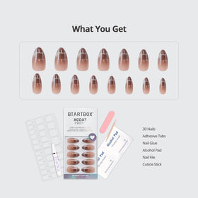 BTArtbox Press On Nails Plaid Memory application guide