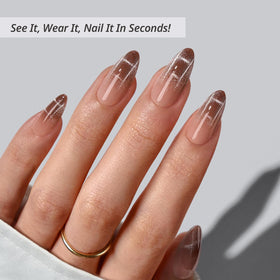 BTArtbox Press On Nails Plaid Memory side view