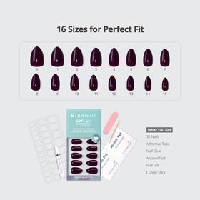 BTArtbox Press On Nails Poison Potion with nail glue and accessories