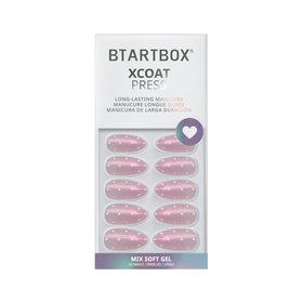 BTArtbox Press On Nails Polka-Dot Dress lifestyle scene with hands