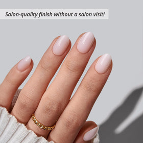 BTArtbox Press On Nails Power Calm showing included nail glue and accessories