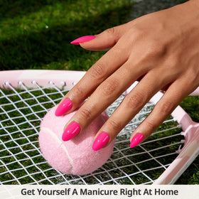 BTArtbox Press On Nails Power Pink Short Almond packaging