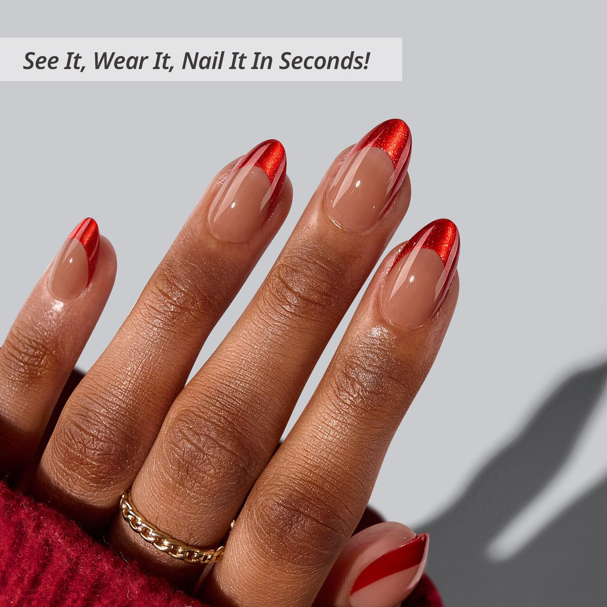BTArtbox Press On Nails Ruby Slipper packaging showing included items