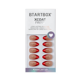 BTArtbox Press On Nails Ruby Slipper with nail file and wooden stick