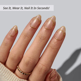 BTArtbox Press On Nails Short Almond packaging with included accessories