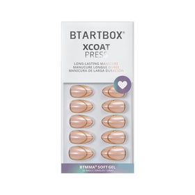BTArtbox Press On Nails Short Almond with adhesive tabs