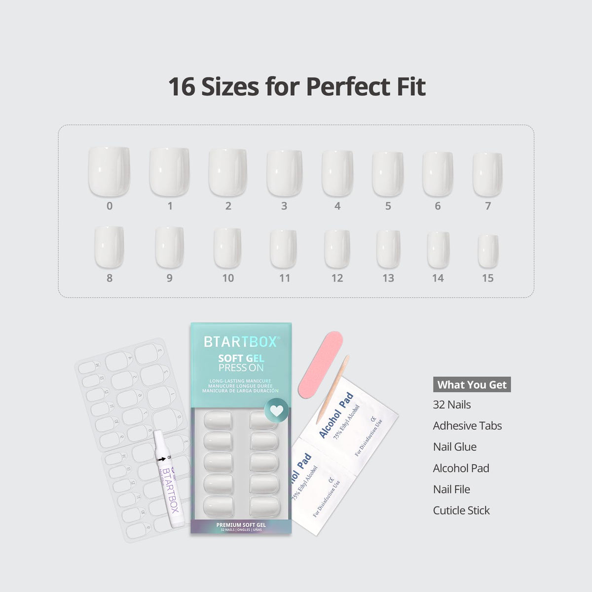 BTArtbox Press On Nails showing easy application process