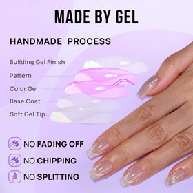 BTArtbox Press On Nails showing natural look