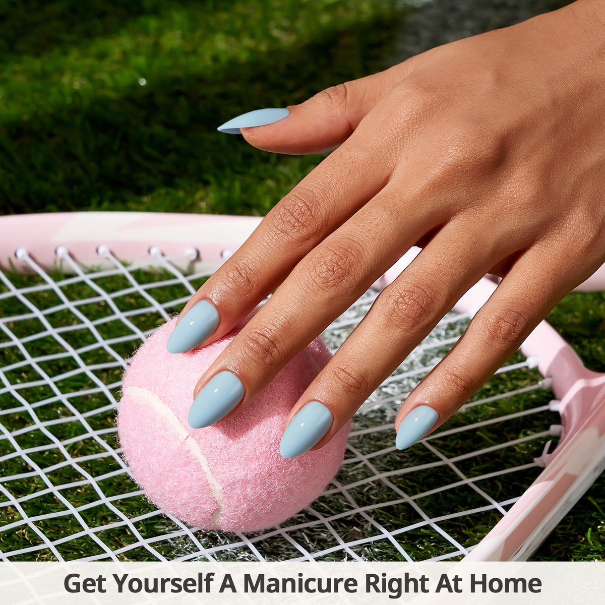BTArtbox Press On Nails Sky Dash showing included nail glue and accessories