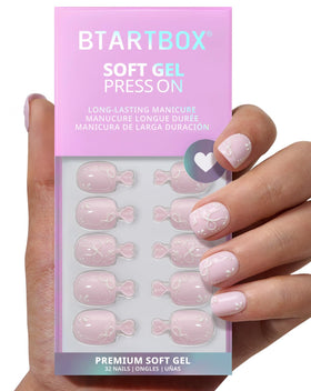 BTArtbox Press On Nails Squoval package contents