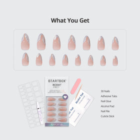 BTArtbox Press On Nails Starlet various sizes displayed