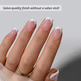 BTArtbox Press On Nails Steadfast Vow side view showcasing nail thickness