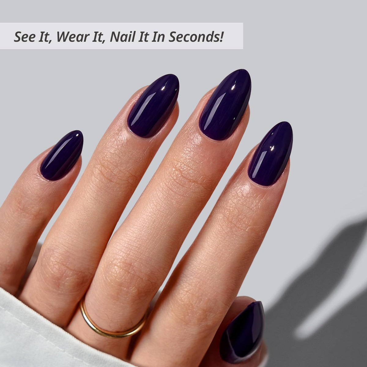 BTArtbox Press On Nails Storm Black side view
