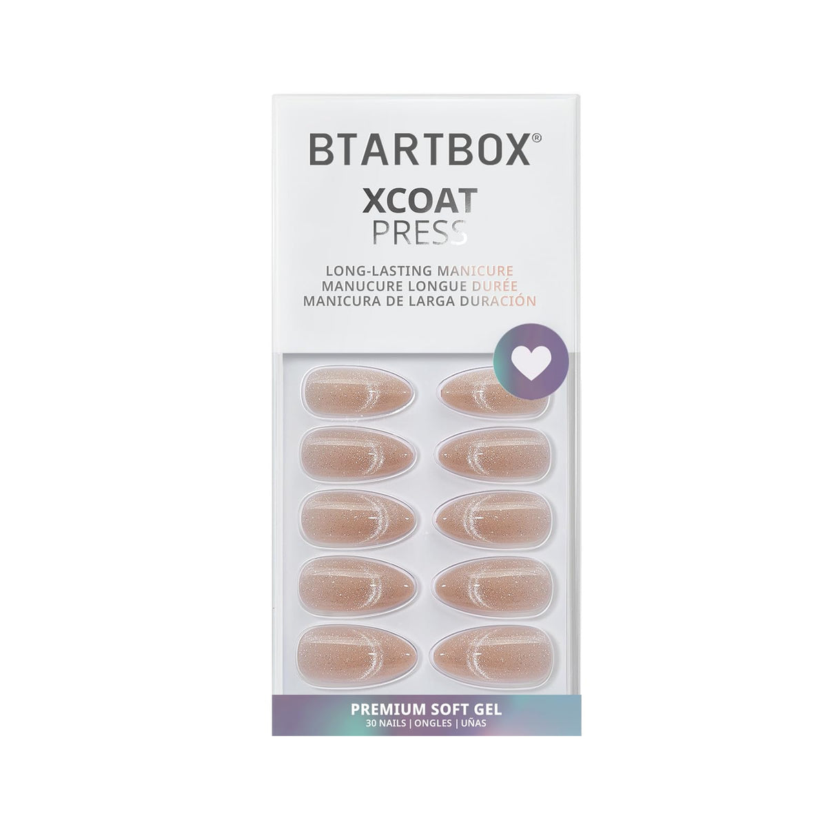 BTArtbox Press On Nails Sunlit Shimmer in various sizes