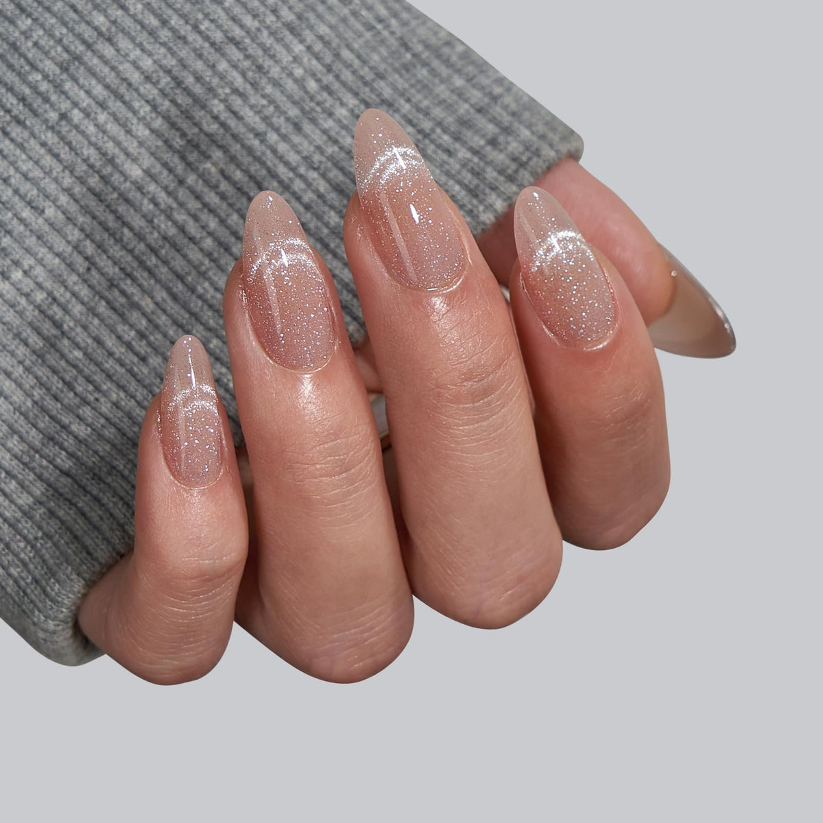 BTArtbox Press On Nails Sunlit Shimmer side view