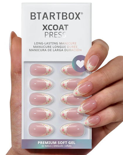 BTArtbox Press On Nails Sunprint Dress front view