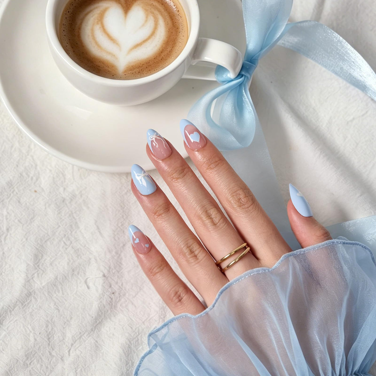 BTArtbox Press On Nails Sweet Hour packaging with included accessories