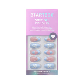 BTArtbox Press On Nails Sweet Hour showing natural nail look