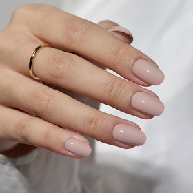 BTArtbox Press On Nails Taro Milkshake front view