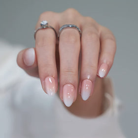 BTArtbox Press On Nails Vanilla Cream Almond lifestyle scene