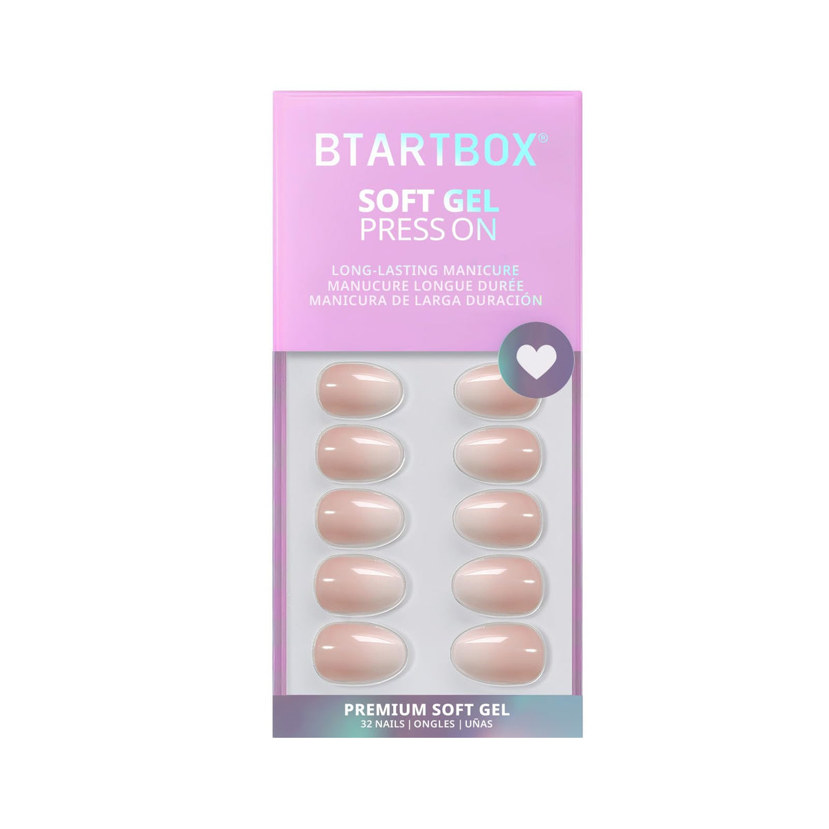 BTArtbox Press On Nails Warm Vanilla packaging
