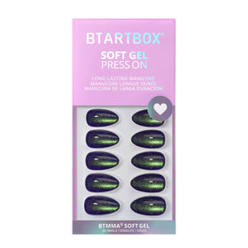 BTArtbox Press On Nails with alcohol pads and wooden stick
