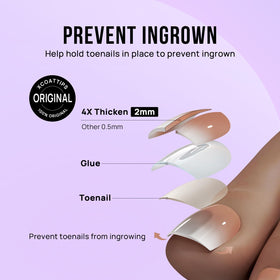 BTArtbox Press On Toenails Baby Boomer Pink user manual