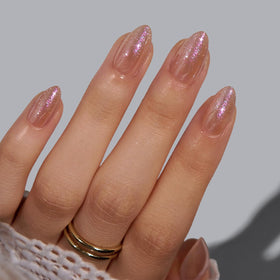 BTArtbox Press On Toenails Champagne Mood front view