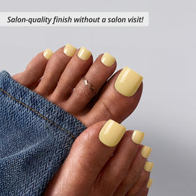 BTArtbox Press On Toenails packaging with included accessories