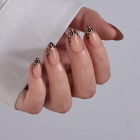 BTArtbox Wild Cheetah Press On Nails packaging with included accessories