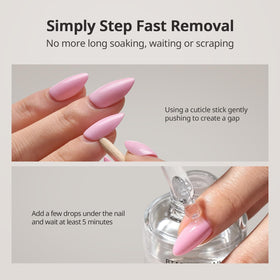 BTARTBOXNAILS Brush On Nail Glue application on nails