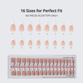 BTARTBOXNAILS French Tip Press On Nails with UV light curing process