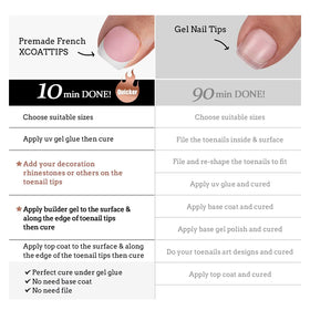 BTARTBOXNAILS French Tip Press On Toenails lifestyle scene