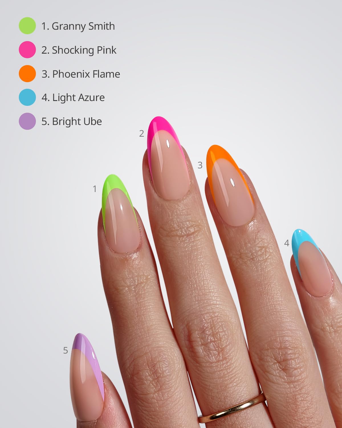 BTARTBOXNAILS Pastel French Tip Press On Nails packaging