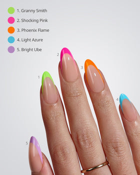 BTARTBOXNAILS Pastel French Tip Press On Nails packaging
