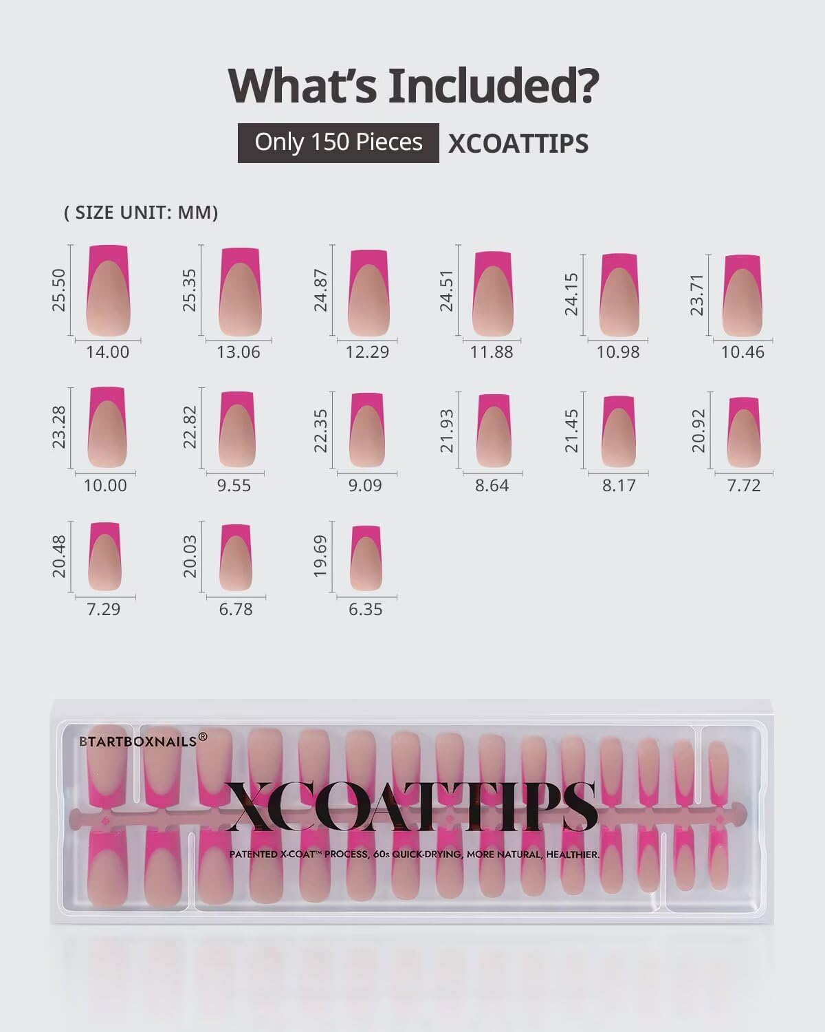 BTARTBOXNAILS Pink French Tip Press On Nails lifestyle scene