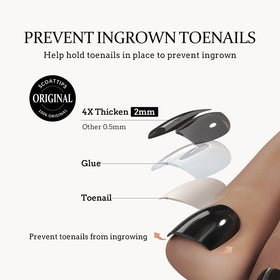 BTARTBOXNAILS Press On Toe Nails application process