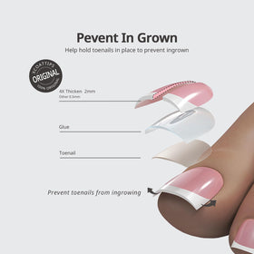 BTARTBOXNAILS Press On Toe Nails showing comfortable fit