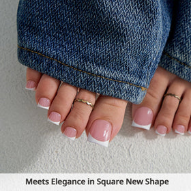 BTARTBOXNAILS Press On Toenails applied on feet