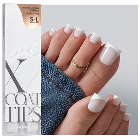 BTARTBOXNAILS Press On Toenails sharp square cat eye design front view