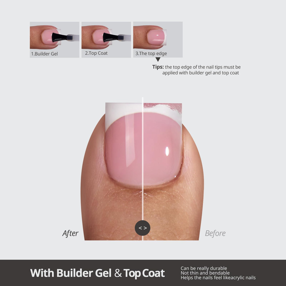 BTARTBOXNAILS Press On Toenails sharp square nude on display