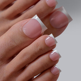 BTARTBOXNAILS Press On Toenails showing the sharp square design